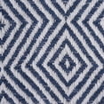thumbnail image 2 of French Blue X-Diamond Geometric Throw, 2 of 9