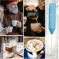 thumbnail image 4 of Powerful Milk Frother Handheld Foam Maker, Mini Whisk Drink Mixer for Coffee, Cappuccino, Latte, Matcha, Hot Chocolate, No Stand, Sky Blue, 4 of 5