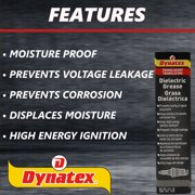 Dynatex Dielectric Grease 5 oz Tube - Silicone-Based, High Temp Vacuum & Water Resistant, Protects Electrical Connections, Non-Hardening (Single)