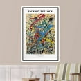 thumbnail image 3 of PixonSign Framed Canvas Print Wall Art Jackson Pollock Vibrant Paint Strokes Abstract Shapes Illustrations Fine Art Decorative Minimalist Relax/Calm for Living Room, Bedroom, Office - 24"x36" White, 3 of 5