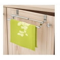thumbnail image 5 of Over The Door Adjustable 10"-15.7" Dish Towel Bar Rack Hanger Holder Stainless Steel with 22 Lbs Maximum Load - Effortless Installation on Any Bathroom and Kitchen, 5 of 6