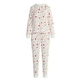 thumbnail image 4 of Joyspun Women's Cozy Lounge Collection Hacci Knit Long Sleeve Top and Joggers Pajama Set, Sizes XS-3X, 4 of 4