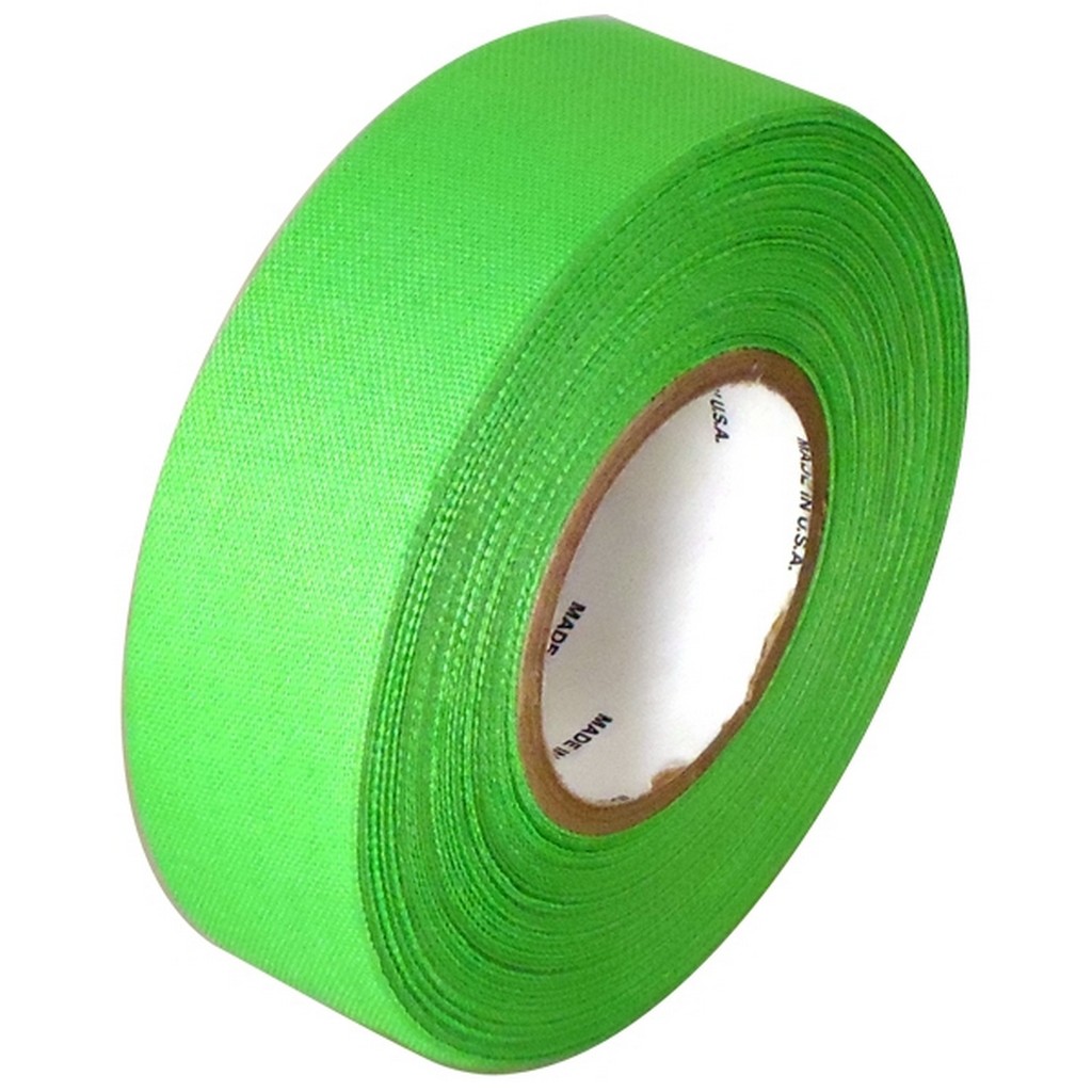 Fluorescent Green Cloth Hockey Stick Tape 1 inch x 20 yards