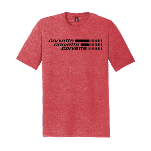 Corvette C3 Logo Tee - Red XL