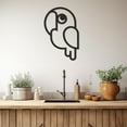 thumbnail image 5 of LaModaHome Exclusive Cute And Confused Parrot Metal Wall Art – Durable & Artistic Metal Wall Art for Home and Office Decor, Perfect for Any Interior Design Aesthetic, 5 of 5