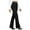 Black, variant on Women's High Waist Yoga Pants with Pockets, Casual Style, Black, Size L