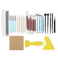 thumbnail image 4 of 30 Pcs Outils en Argile Acier Inoxydable Acrylique Bûche Silicone Accessoires de Modélisation Pratiques, 4 of 14