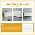 thumbnail image 5 of Raindrops 2Pcs Small Folding Wall Shelf Adhesive Floating Storage 11.8x4.3in White PP, 5 of 8