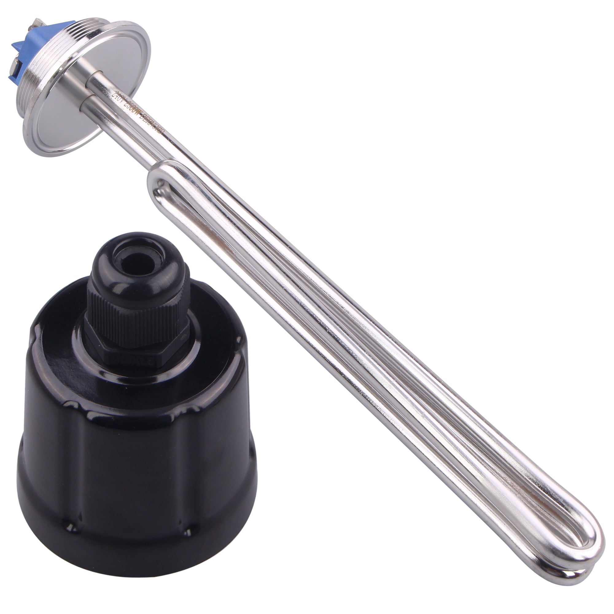 AIICIOO Heating Element Tri-Clamp 120V 1650W 2 inch Fold Back Type  Stainless Steel Water Heater with Black Plastic Cover - Walmart.com