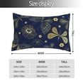 thumbnail image 2 of Honeii Vintage Golden Butterfly Print Pillow Cases,Plush Throw Pillow Covers,Decorative Pillowcase for Sofa, Couch, Living Room-20"x30", 2 of 6