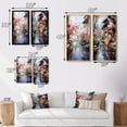 thumbnail image 4 of Designart "Silk Road China Art painting X" China Art Framed Wall Art Set Of 2 - Pink People Frame Gallery Set For Office Decor, 4 of 7