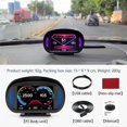thumbnail image 2 of P2 Car HUD Head-Up Display OBD GPS Vehicle Speed and Gradient Meter Water Temperature and Fuel Consu, 2 of 5