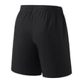 thumbnail image 5 of Ceisia Men's Solid Color Quick-Dry Sports Shorts with Elastic Waist Zippered Pockets Breathable Casual Summer Pants Black Gifts for Father 4X, 5 of 8