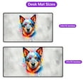 thumbnail image 5 of Watercolor Drip Australian Cattle Dog Pop Art Colorful Portrait Artwork Desk Mat Full Keyboard Mouse Pad Heeler Lover Gifts Large Mousepad - 01009, 5 of 5