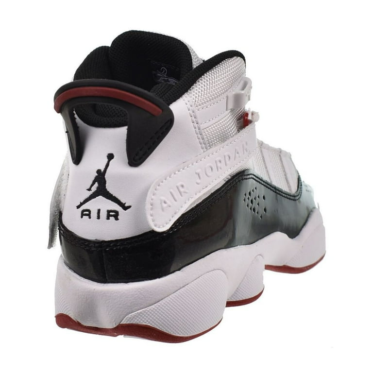 Jordan 6 Rings (GS) Big Kids' Shoes White/Black-Varsity Red 323419