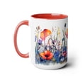 thumbnail image 2 of GCO Large Floral Coffee Mug 15oz Ceramic Tea Cup Gift For Mom, 2 of 4