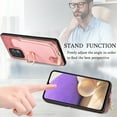 thumbnail image 6 of Nalacover Case for Samsung Galaxy A32 5G Wallet Case with Card Holder & Zipper Pocket, 360° Rotation Ring Kickstand Premium PU Leather Cover, Shockproof Magnetic Button Flip Stand Phone Case,Pink, 6 of 9