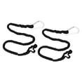 thumbnail image 3 of 2pcs Kayak Paddle Leash, Paddle Board Leash Fishing Lanyard Tool Tether, Stretchable Strap Lanyard Rope with Carabiner for Kayaking Boating Canoeing Fishing Pole Rod 3-6 Feet, 3 of 7