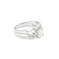 thumbnail image 5 of Yonte Wedding Ring Set for Women Sterling Silver Engagement Ring 6mm Cz Band Ginger Lyne Collection, 5 of 6