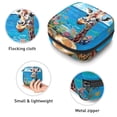thumbnail image 3 of Sanitary Napkin Storage Bag, Funny Giraffe Wildlife Blue Ocean Beach Coastal Coral Portable Menstrual Pad Bag for Teen Girls Store Panty Liners Tampons Sanitary Pads for Women Ladies, 3 of 6