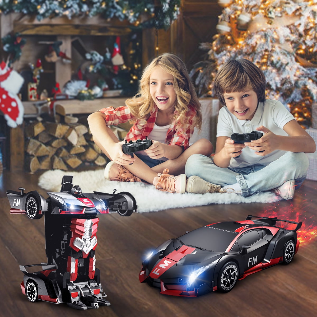 Alomejor RC Drift Car 1/10 High Speed Radio Control RC Car Remote Control  Car Children Gift (Two Batteries for Car) Rc Car Model