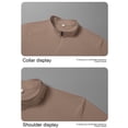 thumbnail image 5 of SAWOBUUN Men's Short Sleeve Quarter Zip Athletic Shirt Quick Dry Breathable Mock Neck Texture Top Lightweight Running Gym Tee, 5 of 7