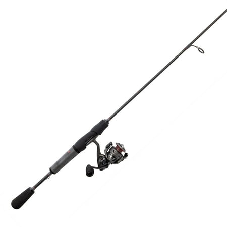 Lew's Speed Spin CRX Spinning Reel and Fishing Rod Combo 7-Foot 1-Piece HM40 Graphite Rod Medium-Light Power Fast Action Size 200 Reel 9+1 Bearings 6.2:1 Gear Ratio Speed Gears Gray/Black