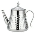 thumbnail image 1 of SANQIAHOME 1.2L(40oz) Stainless Steel Hammer Patterned Teapot With Removeable Infuser,Loose leaf cover,Silver, 1 of 12