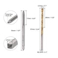 thumbnail image 2 of Uxcell 1/8-40 UN Straight Flute Tap and 2.5mm Drill Bit Set High Speed Steel Titanium Plated, 2 of 6