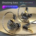 thumbnail image 2 of Auriculares intrauditivos con cable para juegos de graves, auriculares para ordenador, teléfono móvil, venta al por mayor, control por cable con micrófono, 2 of 5