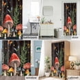 thumbnail image 2 of Mushroom Butterfly Botanical Shower Curtain Set with Hooks, Brown Waterproof Fabric Bathroom Curtains Decor Home Accessories,66 X 72 Inch Long, 2 of 9