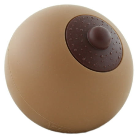 Nummy Boobs Brown Nipple Small Silicone Boob Baby Teether Toy
