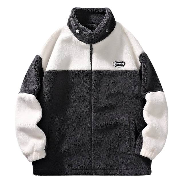 VBARHMQRT Dog Jackets for Medium Dogs Male Patchwork Jacket Outerwear Teddy with Stand up Collar Winter Jacket Sweat Jacket with Zip Xl