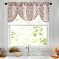 thumbnail image 7 of VOGOL Ti-Up Valance for Kitchen, Red Leaves Printed Adjustable Curtain Valance for Cafe Bathroom, Rod Pocket, 52''x18'', One Panel, 7 of 7