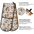 thumbnail image 4 of Dailycode Double Sided Oven Mitt with Loop Heat Resistant Kitchen Long Potholders 7" x 35" Fox Rabbit Squirrel, 4 of 6