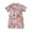 Pink, variant on Elippeo Baby Girl Swimwear Summer Floral Print Short Sleeves Swimsuits 6 12 18 24 Months 3 Years for Toddler Bathing Suits Beachwear