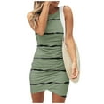 thumbnail image 2 of kytmyeq Fashion Women's Summer Round Neck Casual Fashion Printed Pullover Sleeveless Dress, 2 of 5