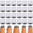 thumbnail image 1 of 24 Uds. Protectores de patas de silla de silicona para suelos de madera dura cubiertas de pies de mesa, tapas de protección de patas de taburete, taza de muebles con fieltro kaili Sencillez, 1 of 5