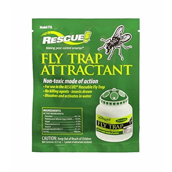 RESCUE! Reusable Fly Trap Bait Refill – Outdoor Use - 2 Pack