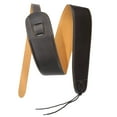 thumbnail image 6 of Leather Guitar Strap Acoustic Electric Guitar Bass Black Synthetic Wide Padded, 6 of 7