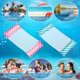thumbnail image 3 of Hamaca Flotante 2 Piezas Rojo Verde Hamaca Inflable 4 En 1 Piscina Flotador Ultraligero, 3 of 5