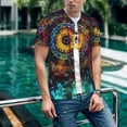 thumbnail image 6 of Lsque Mandala Colorful Pattern Mens Polo Golf Shirts Funny Graphics Shorts Sleeve Button Shirts Baseball T-shirt-XX-Large, 6 of 7