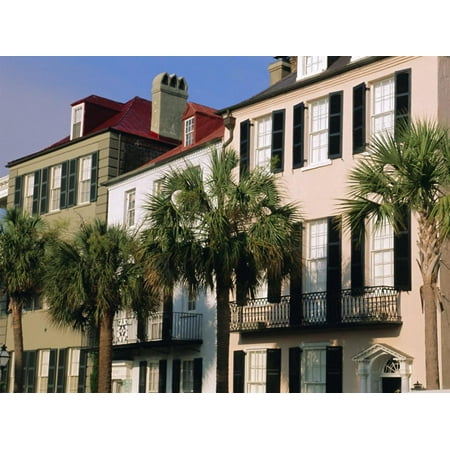 Early 19th Century Town Houses, Charleston, South Carolina, USA Print Wall Art By Duncan