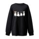 thumbnail image 2 of Ailaofu Women's Graphic Crewneck Sweatshirts Casual Loose Long Sleeve Pullover Tops, 2 of 2