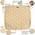 thumbnail image 6 of Classic Accessories Montlake FadeSafe Water-Resistant Patio Quilted Seat Cushion Cover, 21 x 19 x 3 inch, Chamomile, 6 of 12