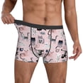 thumbnail image 3 of Mens Underwear, Cat print Sexy Mens Underwear Boxer Briefs, Breathable Boxer Briefs for Men, 3 of 5