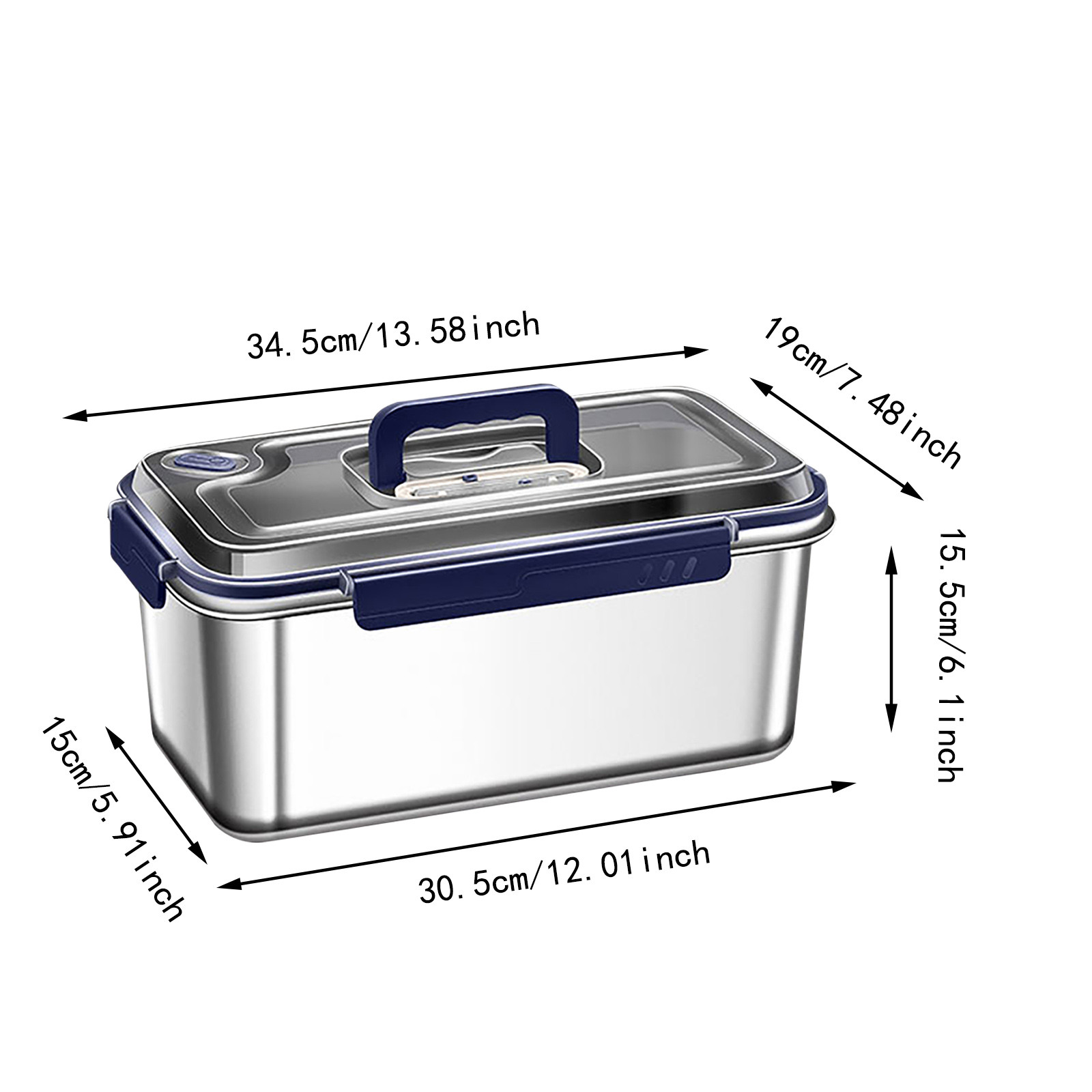Airtight Food Storage Containers With Lids Food Grade 316 Stainless Steel Leakproof Design Large Capacity For Kitchen Use Stackable And Portable For Outdoor Activities