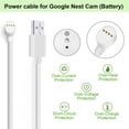 thumbnail image 2 of Cable de carga WOFTD Cable de alimentación para Google Nest Cam (batería), 2 of 5