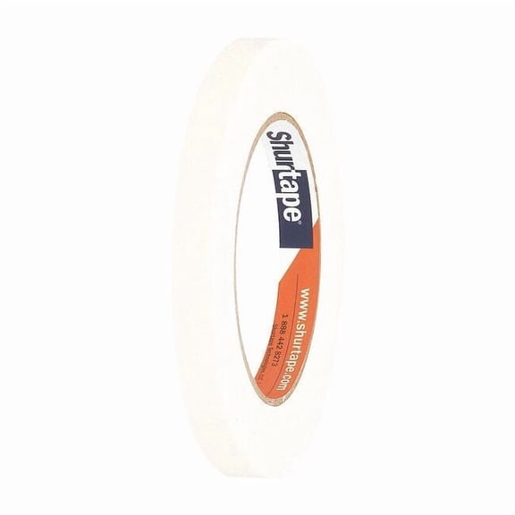 Masking Tape, 12 mm W x 55 m L, 5 mil Thick, Tan, Rubber Adhesive, 72 PK 100455