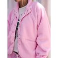 thumbnail image 5 of Womens Fuzzy Fleece Jacket Button Down Coats Casual Winter Warm Outwear with Pockets Bright Powder XL, 5 of 8